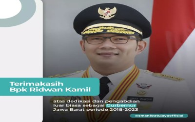 Terima Kasih Bapak Ridwan Kamil
