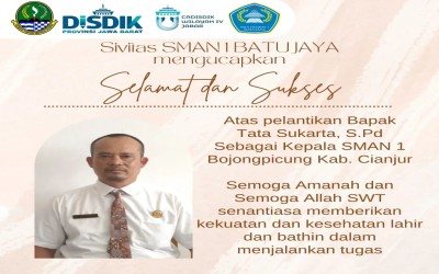 Selamat kepada Bapak Tata Sukarta, S.Pd.